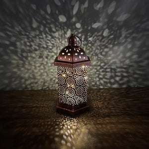 The Vintage Souk Moroccan-Style LED Lantern
