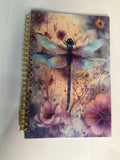 Watercolour Dragonfly A5 Spiral Bound Ruled Notebook