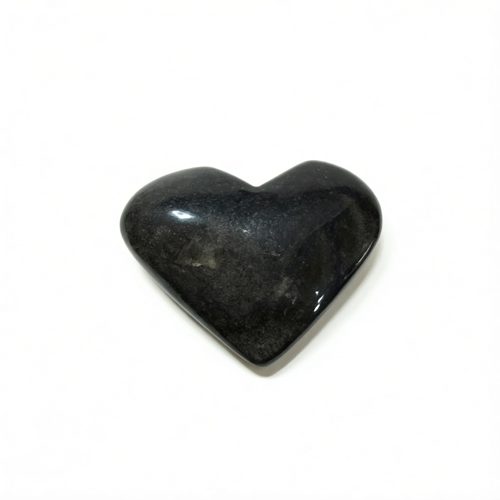 Gold Sheen Obsidian Hearts