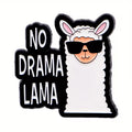 No Drama Llama Metal Pin Badge