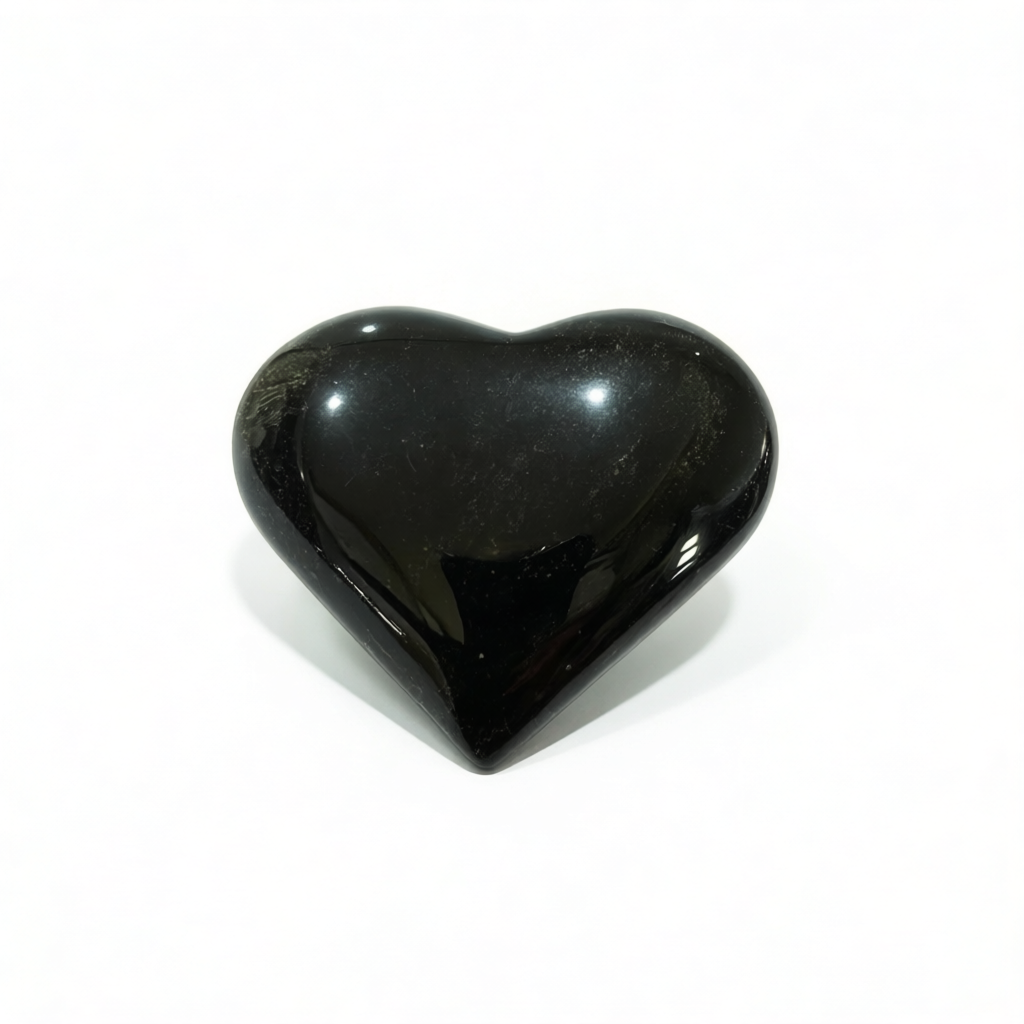 Gold Sheen Obsidian Hearts