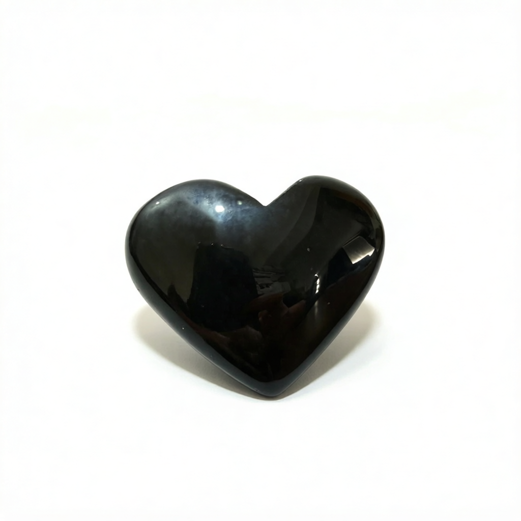 Gold Sheen Obsidian Hearts