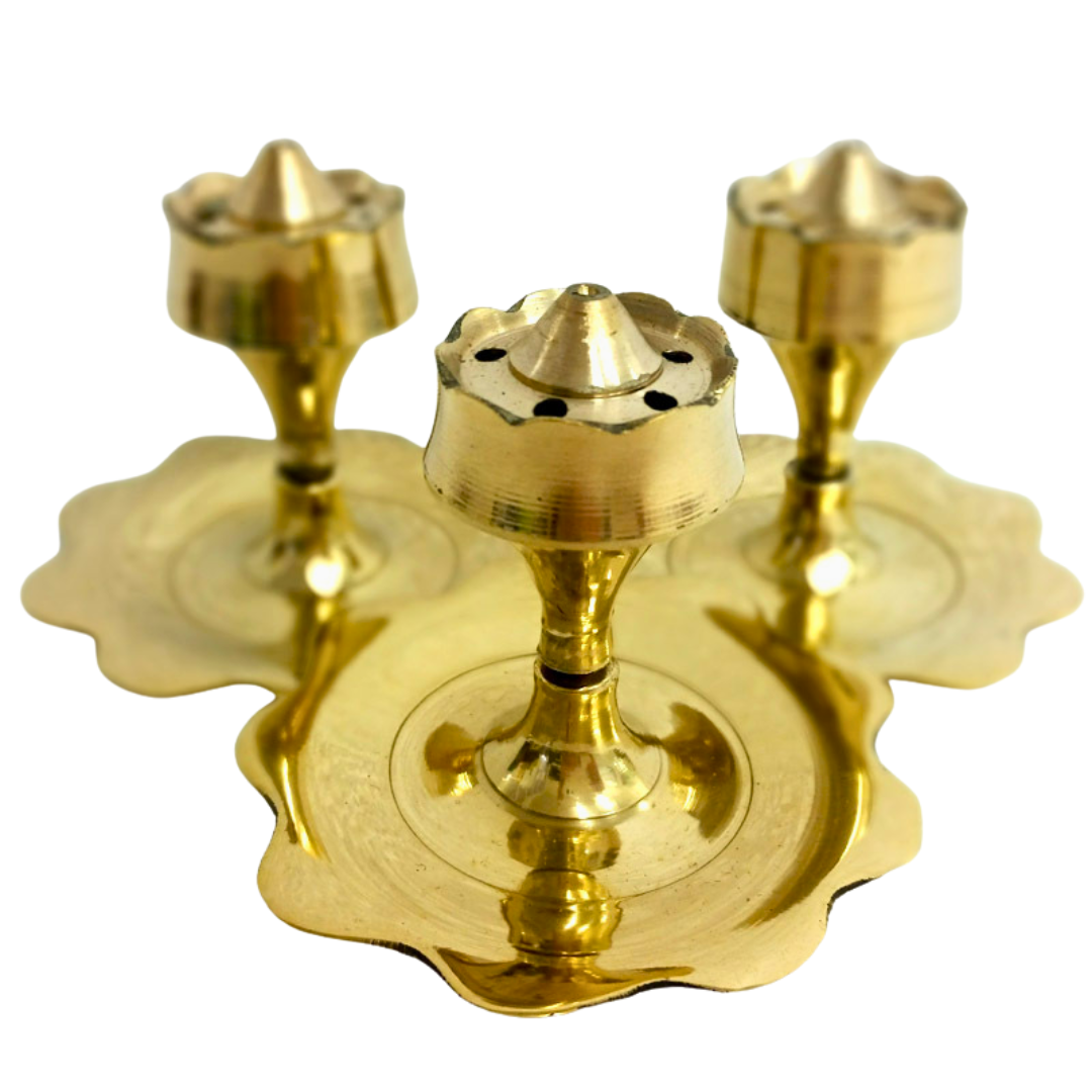 Brass Lotus Incense Holder