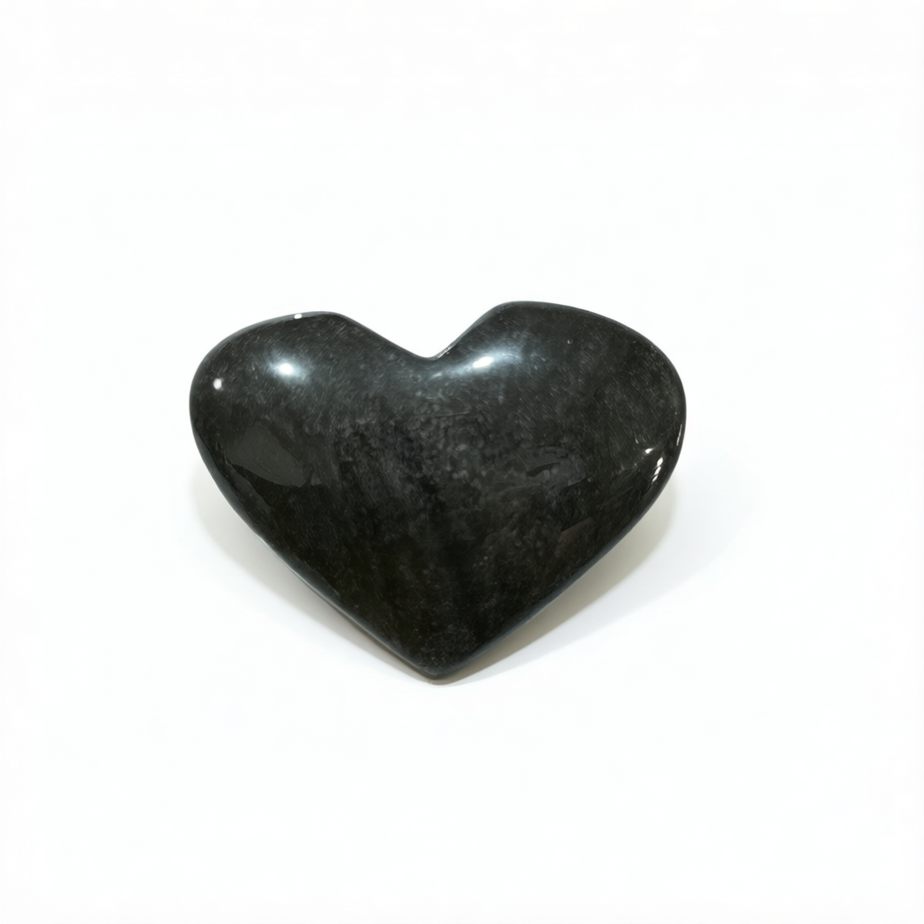 Gold Sheen Obsidian Hearts