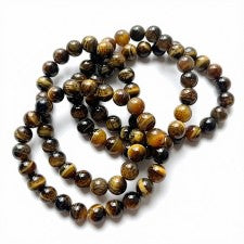 Golden Tiger Eye Beaded Bracelet – 8 mm
