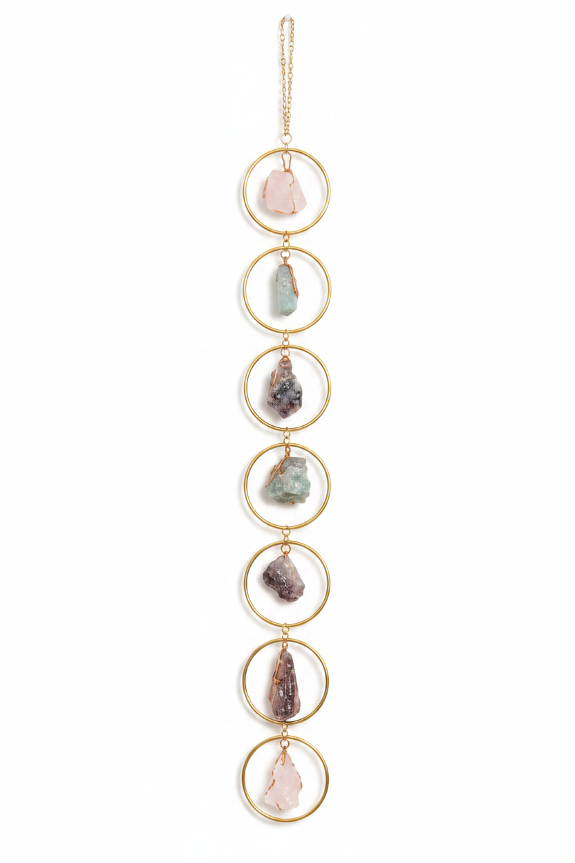 The Seven Treasures – Handcrafted Crystal Wall Hanging