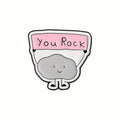 You Rock Metal Pin Badge